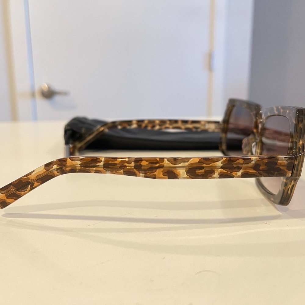 Acne Oversized Leopard Sunglasses - Picture 6 of 6
